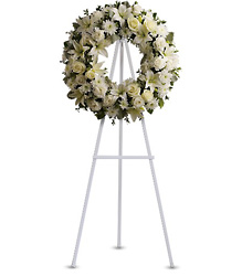 Serenity Wreath from Boulevard Florist Wholesale Market